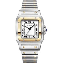 Large Cartier Santos Dumont Medium Diamond Watch WH100751