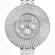 Large Diamond Bezel Luxurman Watch 14 Hip Hop Watches