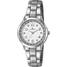 Laurens Women's GS27J900Y Fashion Analog Metal Bracelet White Dia ...