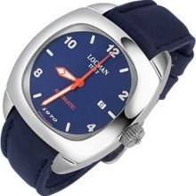 Locman Designer Men's Watches, 1970 - Blue Stainless Steel Automatic Watch