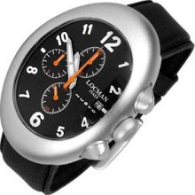 Locman Designer Men's Watches, Nuovo Black Aluminium Case Chronograph Watch