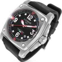 Locman Designer Men's Watches, Teseo Tesei Men's Black Automatic Date Dive Watch