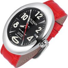 Locman Designer Women's Watches, Nuovo - Red Stainless Steel Manual Winding Automatic Watch