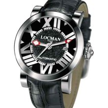 Locman Mens Toscano Watch Black 29000BKNNKCAOK