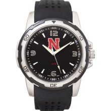 Logo Art NCAA Nebraska Cornhuskers Stealth Men's Sport Watch