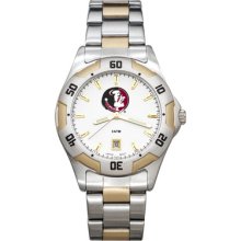 LogoArt College All-Pro Men's Watch Color: Two-Tone, Team: Florida State University