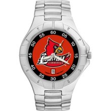 LogoArt NCAA Men's Pro II Bracelet Watch with Full Color Team Logo Dial NCAA Team: Louisville