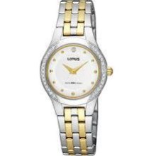 Lorus By Seiko Lady's Watch Set With Swarovski Crystal Rrw03dx9...new