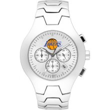 Los Angeles Lakers NBA Men's Hall of Fame Watch with Stainless Steel Bracelet