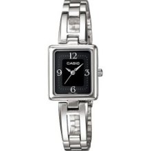 LTP-1346D-1C LTP-1346D Casio Square Face Mineral Glass Ladies Watch