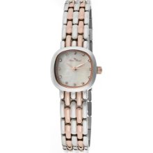 Lucien Piccard Watch 12012-sr-02mop Women's Teide White Crystal White Mop Dial