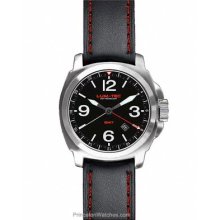 Lum-Tec Mens M-Series GMT Watch Matte Black w/ Red M60