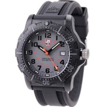 Luminox 8800 Series 20th Anniversary Navy SEAL Men's Black Carbon Watch - Black Rubber Strap - Gray with Tritium Dial - L8802