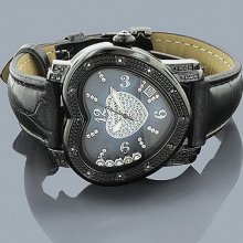 Luxurman Ladies Diamond Heart Watch 0.25 ct.
