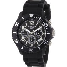 Madison Candy Chronograph Black Polycarbonate Unisex Watch U4362A ...