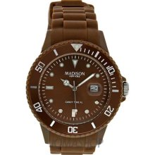 Madison Candy Time XL Chocolate Mens Watch G4167-19-1