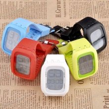 Magic Light-up Touch Screen Soft Silicone Quartz Digital Led Wrist Watch 5 Color