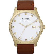 MARC by Marc Jacobs 'Henry' Leather Strap Watch