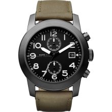 MARC by Marc Jacobs 'Larry' Chronograph Leather Strap Watch
