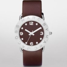 Marc By Marc Jacobs Amy Mbm1139 Brown Leather Women's Watch 2 Years Warranty