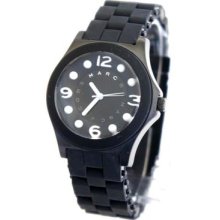 Marc By Mrac Jacobs Ladies Black Silicone Watch Mbm2528 + Original Box