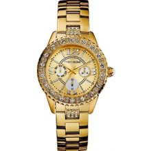 Marc Ecko E13536l1 Prestige Ladies Multifunction Gold Plated Bracelet Watch
