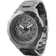 Meister Mens Diver One Analog Stainless Watch - Gray Bracelet - Gray Dial - DO102SS