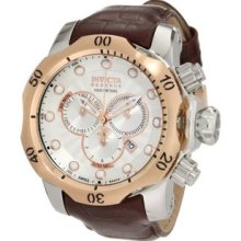 Men's 0359BBB Venom Reserve Elegant Chronograph Silver Dial Brown