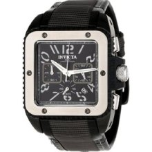 Men's 1466 Cuadro Chronograph Black Dial Grey Nylon with Black
