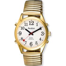 Men's Avalon EZC Voice Gold Stretch Band Watch