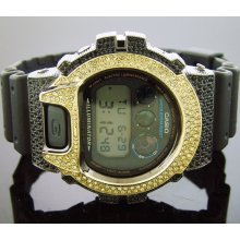 Men's Casio G Shock Cz White & Black Crystal Black Case Watch