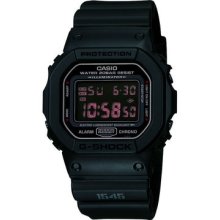 Men's Casio G-shock Watch Digital Limited Edition Military Dw-5600ms-1 Black