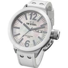 Men's CEO Canteen White Mother Of Pearl Dial White
