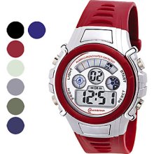 Men's Chronograph And Water PU Resistant Digital Automatic Wrist Watch (Assorted Color)