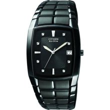 Mens Citizen Eco Drive Dress Collection Watch in Black Ion Plated ...