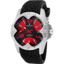 Mens Croton Rubber Automatic Carbon Fiber Dial