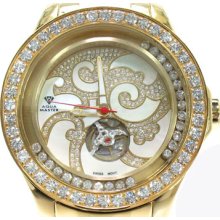 Mens Diamond Aqua Master Watch Round Cut G Color 19954 7.50ct