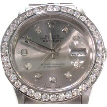 Mens Diamond Rolex Datejust Steel 116200 Watch Collection 1.50ct