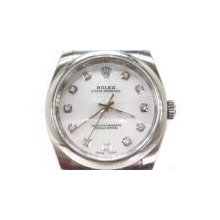 Mens Diamond Rolex Watch Collection Oyster Perpetual Steel 116000