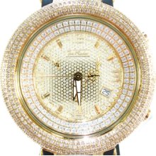 Mens Diamond Round Cut Joe Rodeo Master Bezel Watch JJM 69 6.50ct