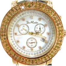 Mens Diamond Round Cut Custom Joe Rodeo Bezel Watch 3.50ct