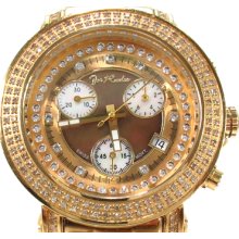 Mens Diamond Round Cut H Color Joe Rodeo JRO13 Watch 1.25ct