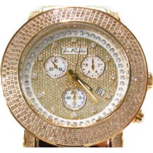 Mens Diamond Round Cut H Color Joe Rodeo Junior JJU307 Watch 3.30ct