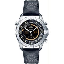 Men's Esq Aerodyne Wristwatch W Digital World Time Strap