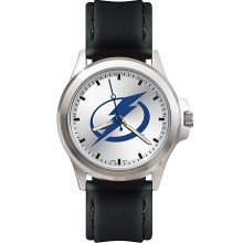 Mens Fantom Tampa Bay Lightning Watch With Leather Strap