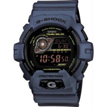Men's G-Shock Illuminator Plastic Resin Case and Bracelet Blue Digital