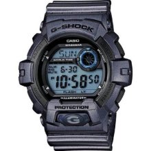 Men's G-Shock Illuminator Plastic Resin Case and Bracelet Blue Digital Dial