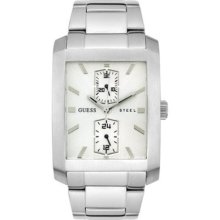 Mens Guess Chronograph Silver Dial Watch G10133g
