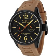 Men's I-Force Black Dial Tan Polyurethane