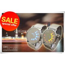 Men's Led Mirror Watch Lady Unisex Digital Wrist Watches Led1046 Bra